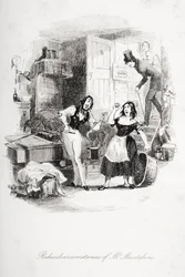 Circostanze ridotte di Mr. Mantalini, illustrazione da 